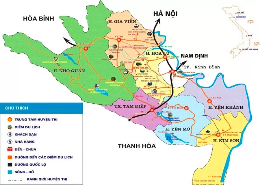 Ninh Binh General map 